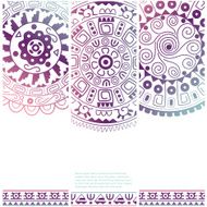 Set of banners with ethnic decorative ornament N5