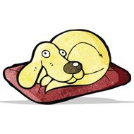 cartoon dog on bed N4