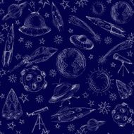 Space seamless pattern N2