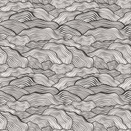 Seamless pattern with wavy scale texture N15