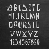 Hand Drawn English Alphabet N2
