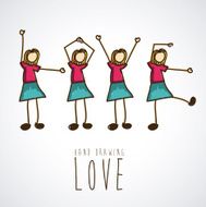 Hand Drawing Love N2