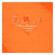 Gift card with happy christmas and new year message