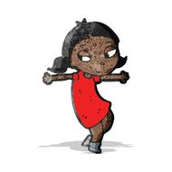 happy dancing girl cartoon N4