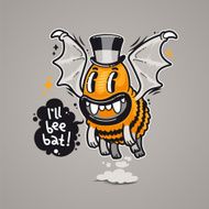 Cartoon Monster I&#039;ll Bee Bat