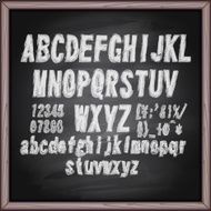 Lettering blackboard N8