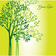 Vector background with spring trees N2