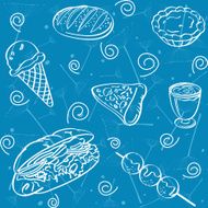 fast food seamless background N3