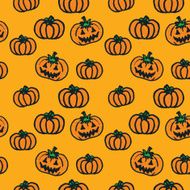 hand-drawn Halloween pumpkins N3