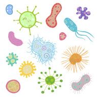 Vector Bacterium Pattern