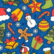 Christmas seamless background N10