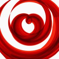 Red heart shape wedding background