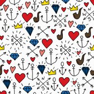 Sea doodle background