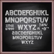 Lettering blackboard N9