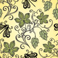 Seamless Floral Pattern (Vector) N65