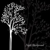 Vector background with spring trees N3