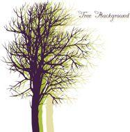 Vector background with trees N4