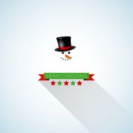 Merry Christmas and happy New Year retro stylized card N5