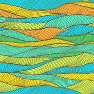 Seamless background with colorful waves