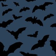 Vector Seamless Hallloween Pattern Bats N2