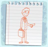 Cartoon businessman illustration N50
