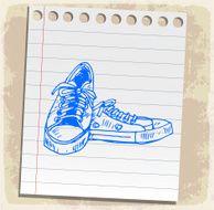 Cartoon shoes illustration