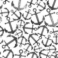 Sa travel theme repeating vector background Anchors seamless N2