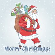 Christmas Santa Claus vintage postcard N3