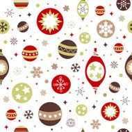 Beautiful design Christmas seamless pattern with xmas toys N4