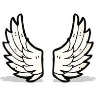 Cartoon Angel Wings N17