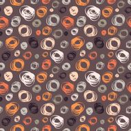 Seamless pattern with abstract doodle ornament N3