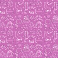 Women handbags Seamless pattern N5