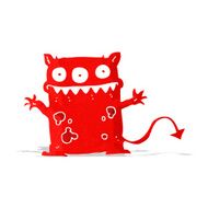 cartoon little monster N117