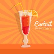 colorful coctail vector illustration background concept N3