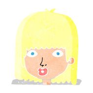cartoon surprised woman N353