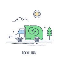 Recycling Truck Symbol