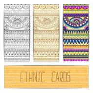 Tribal texture Series of image Template frame design for card N4
