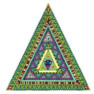 Original drawing tribal doddle triangle
