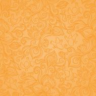 Outline floral seamless pattern with flowers and birds