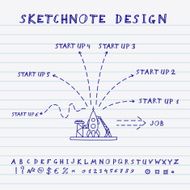 Vector Doodle Start Up Design N4