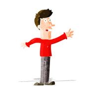 Cartoon Man Reaching N17