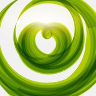 Green heart shape eco friendly background