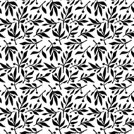 Seamless pattern olive branch