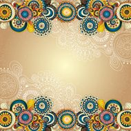 Vector abstract floral decorative background N9