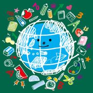 Earth children wrote back to school N2