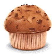 sketchy chocolate muffin