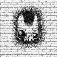 Skull on the wall