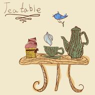 Tea time set card N4