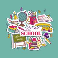 Back to School Background- for design postcard texture