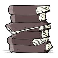 Cartoon Pile Of Books N16